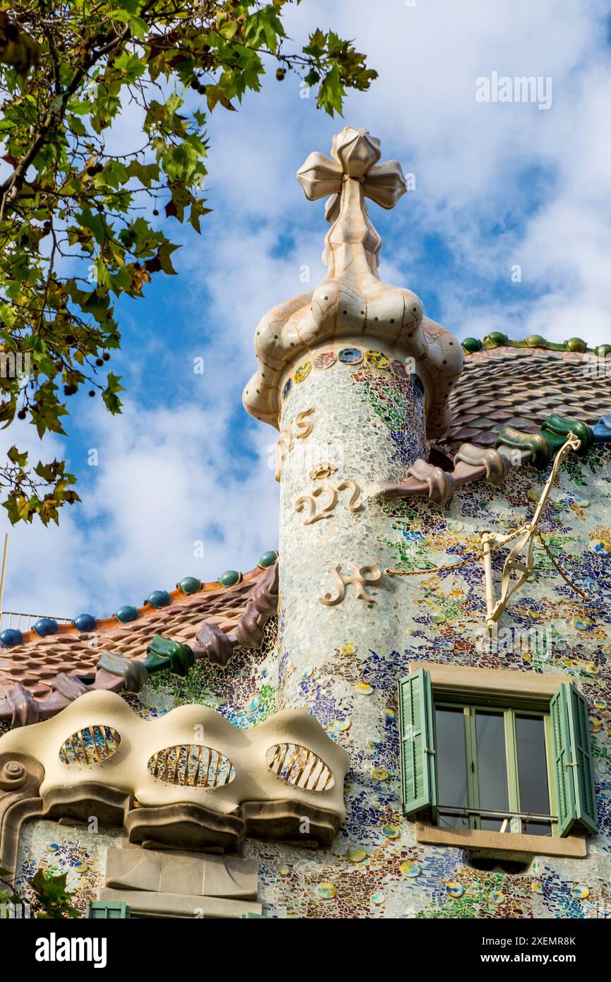 Casa Batllo modernism design by - Casa Batllo Modernism Design By Antoni Gaudi Old Town Barcelona Spain 2XEMR8K