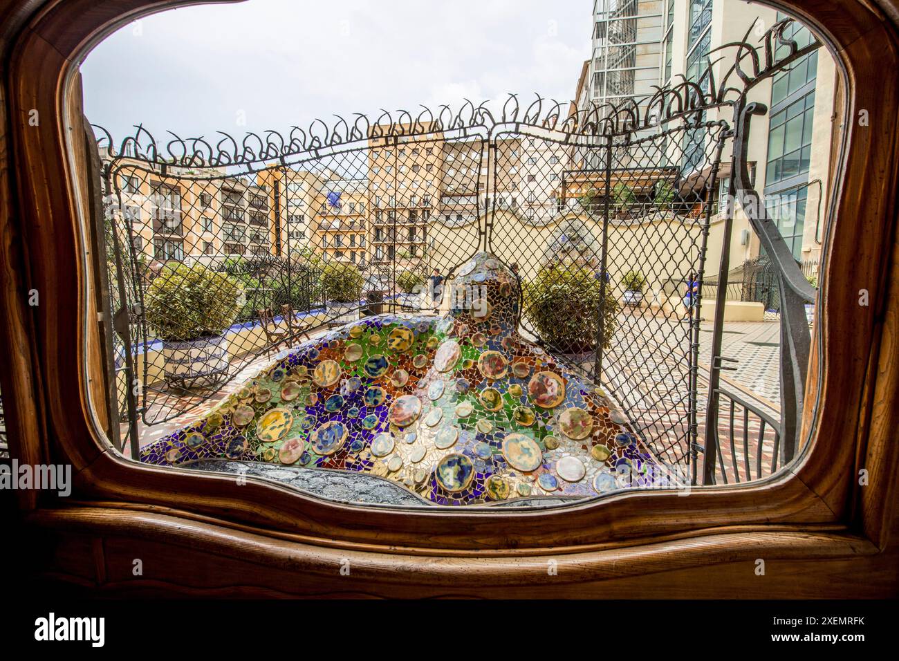 Interior of Casa Batllo modernism - Interior Of Casa Batllo Modernism Design By Antoni Gaudi Old Town Barcelona Spain 2XEMRFK