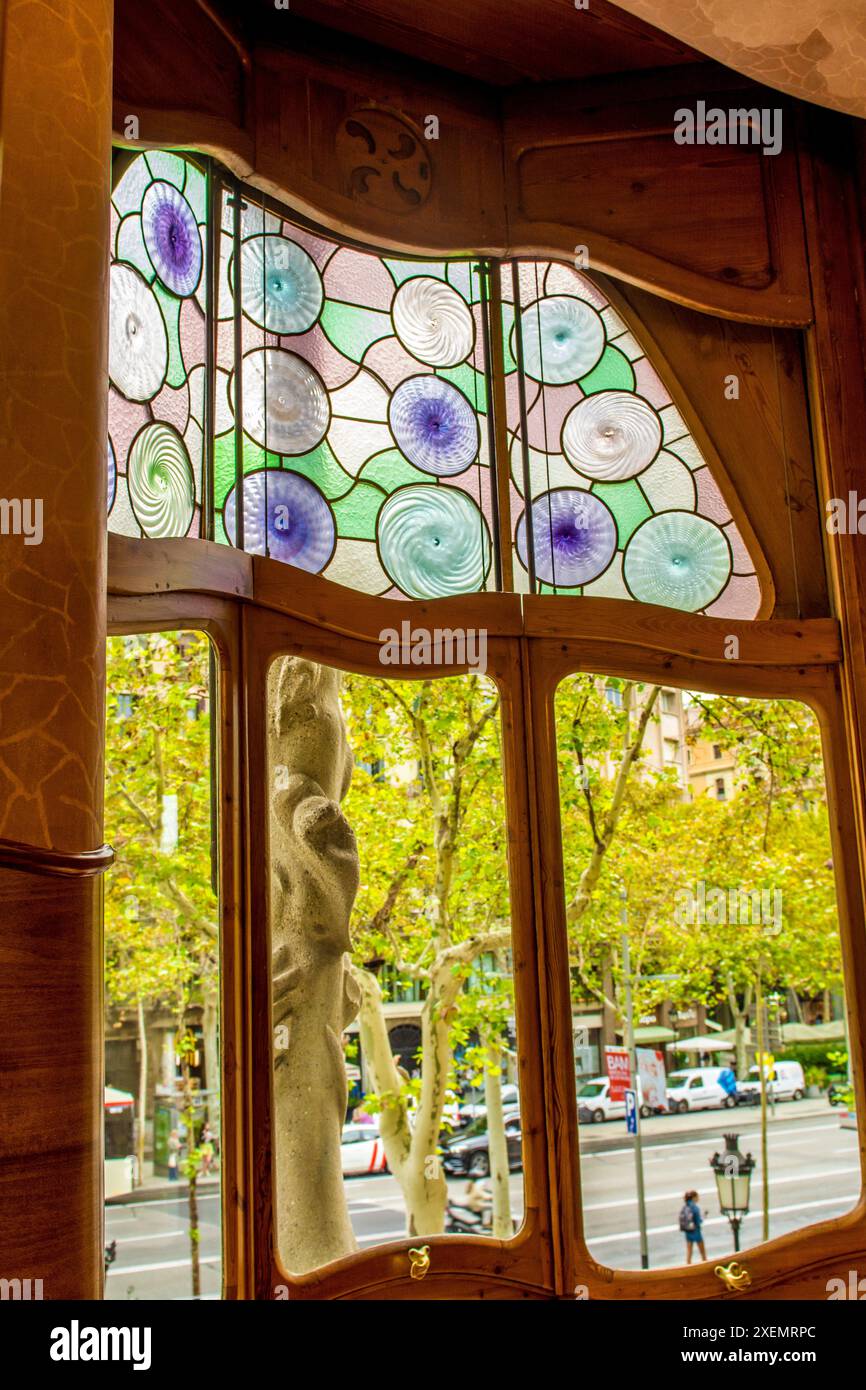 Interior of Casa Batllo modernism - Interior Of Casa Batllo Modernism Design By Antoni Gaudi Old Town Barcelona Spain 2XEMRPC
