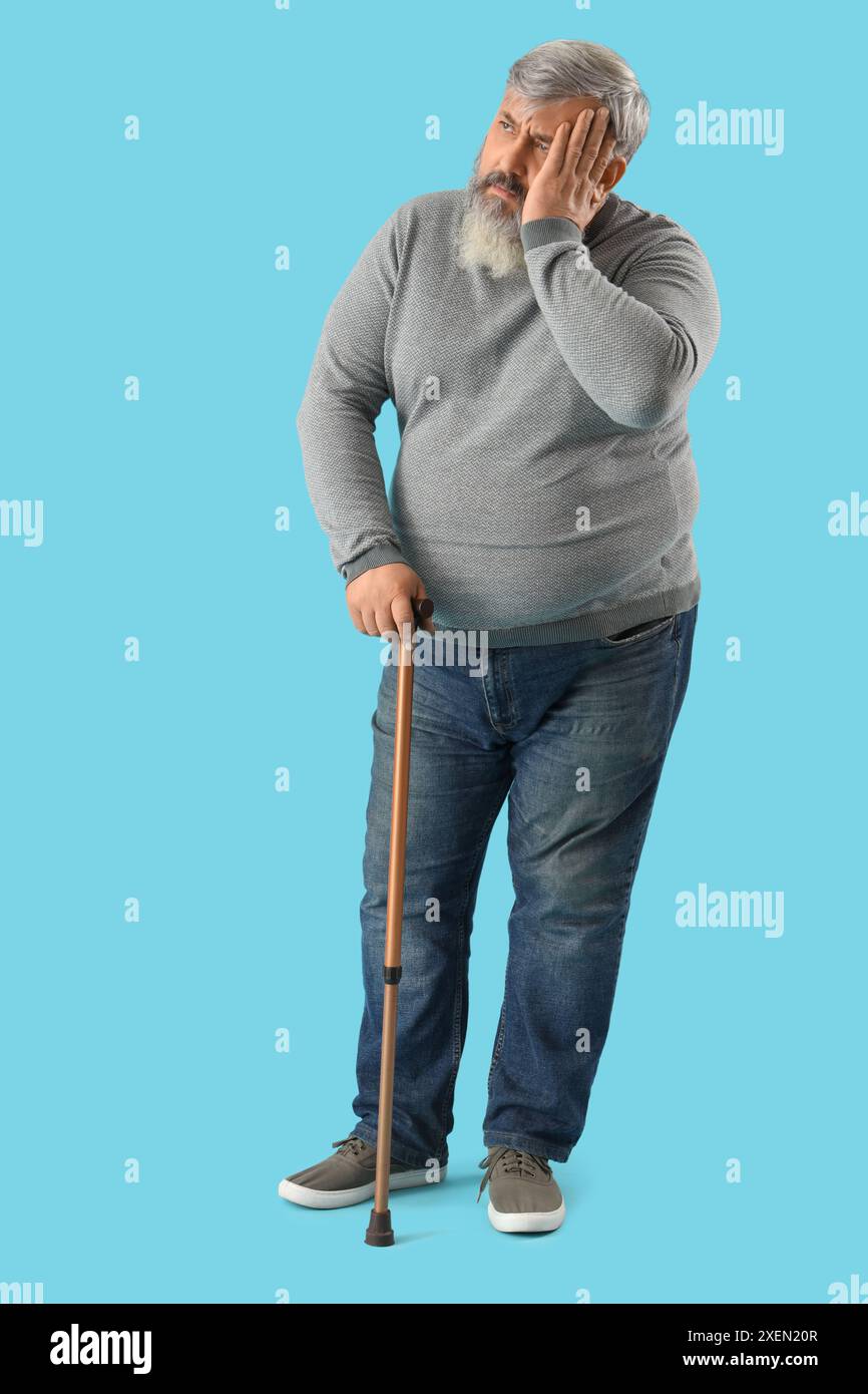Sad lonely aged man walking hi-res stock photography and images - Alamy