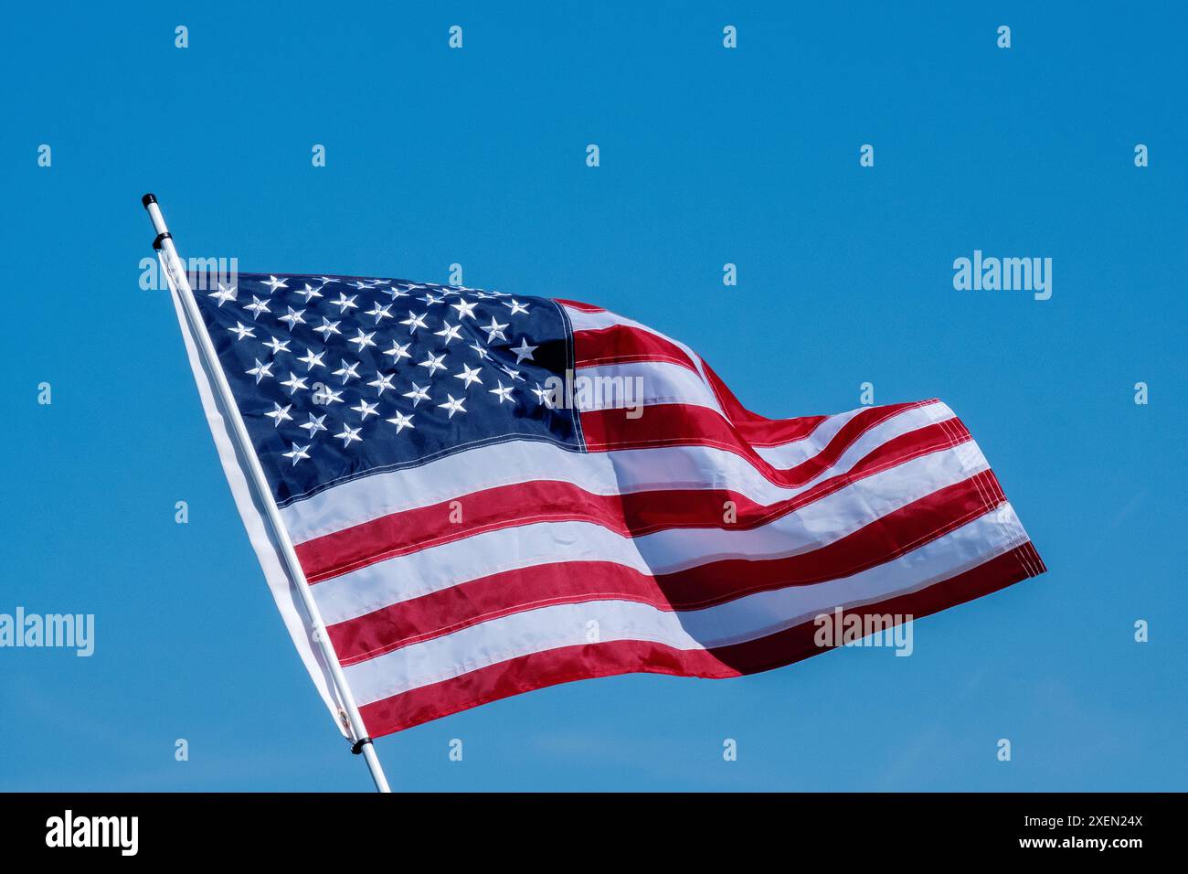 Closeup of the american flag hi-res stock photography and images - Alamy