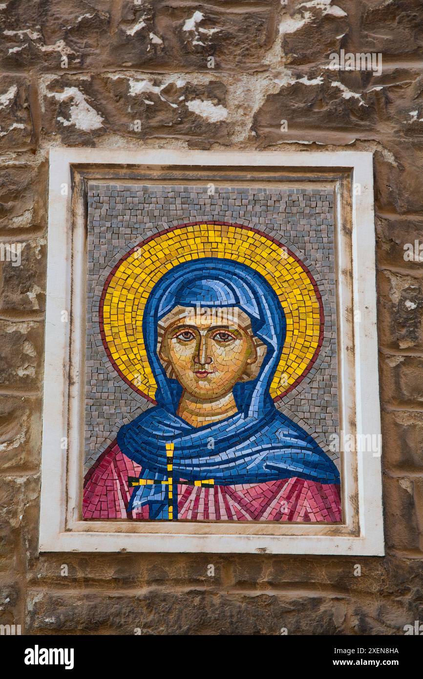 Mosaic of Virgin Mary in the Cathedral of the Assumption of the Blessed ...