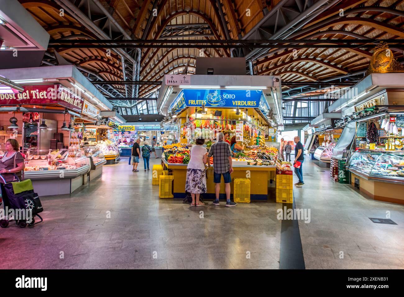 Fresh produce at the Mercat de Santa Caterina (Santa Caterina Market ...