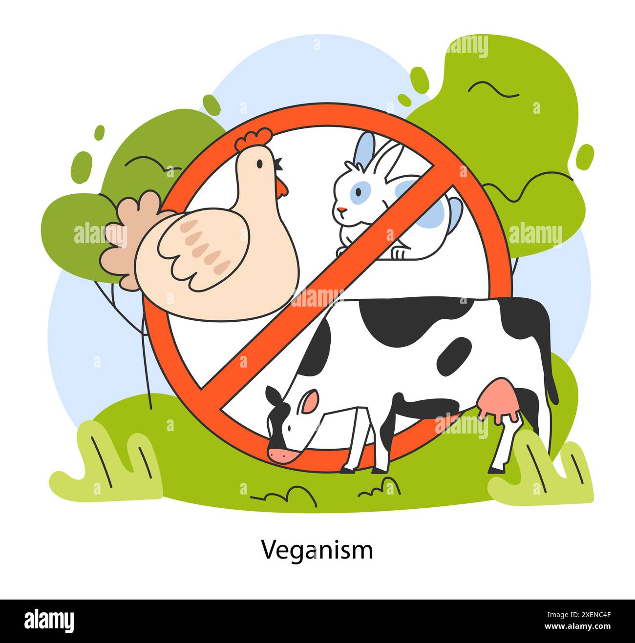 World Vegan Day Go Vegan Farm Animals With Crossed Sign Cruelty Free World Vegan Day Go Vegan Farm Animals With Crossed Sign Cruelty Free