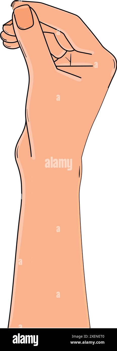 Isolated click hand gesture Vector illustration Stock Vector Image ...