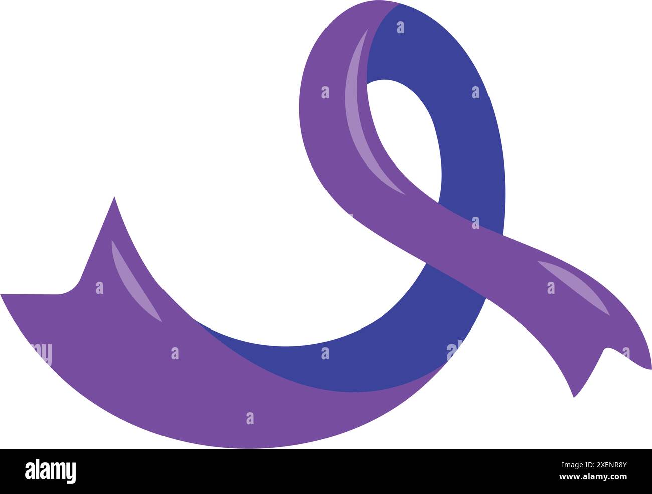 purple ribbon alzheimer awareness healthcare Stock Vector Image & Art ...