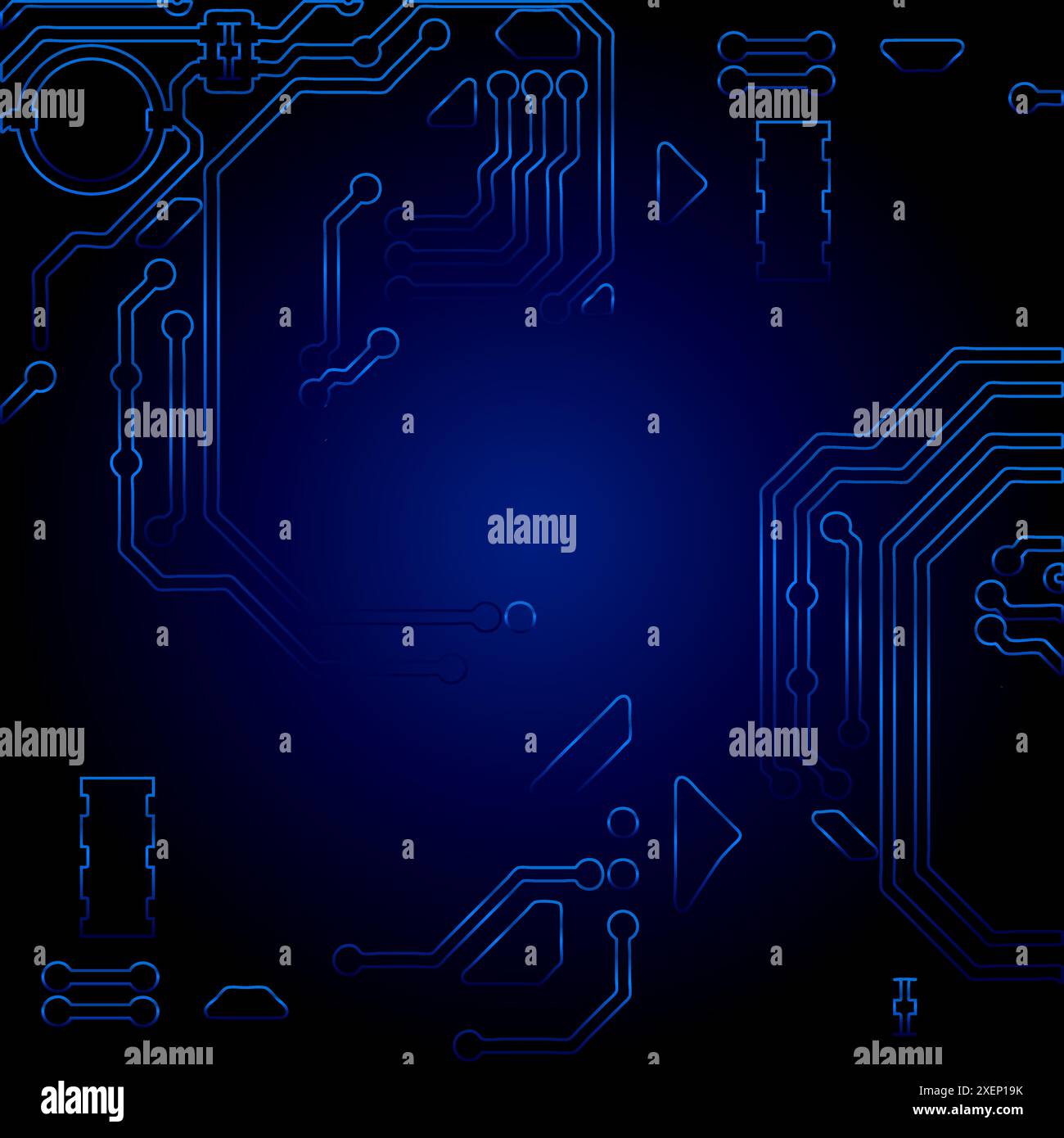 High tech technology geometric and connection system background with ...