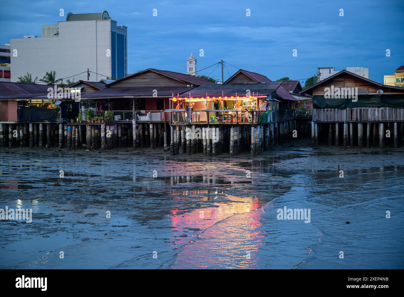the-chew-jetty-at-night-time-penang-malaysia-stock-photo-alamy