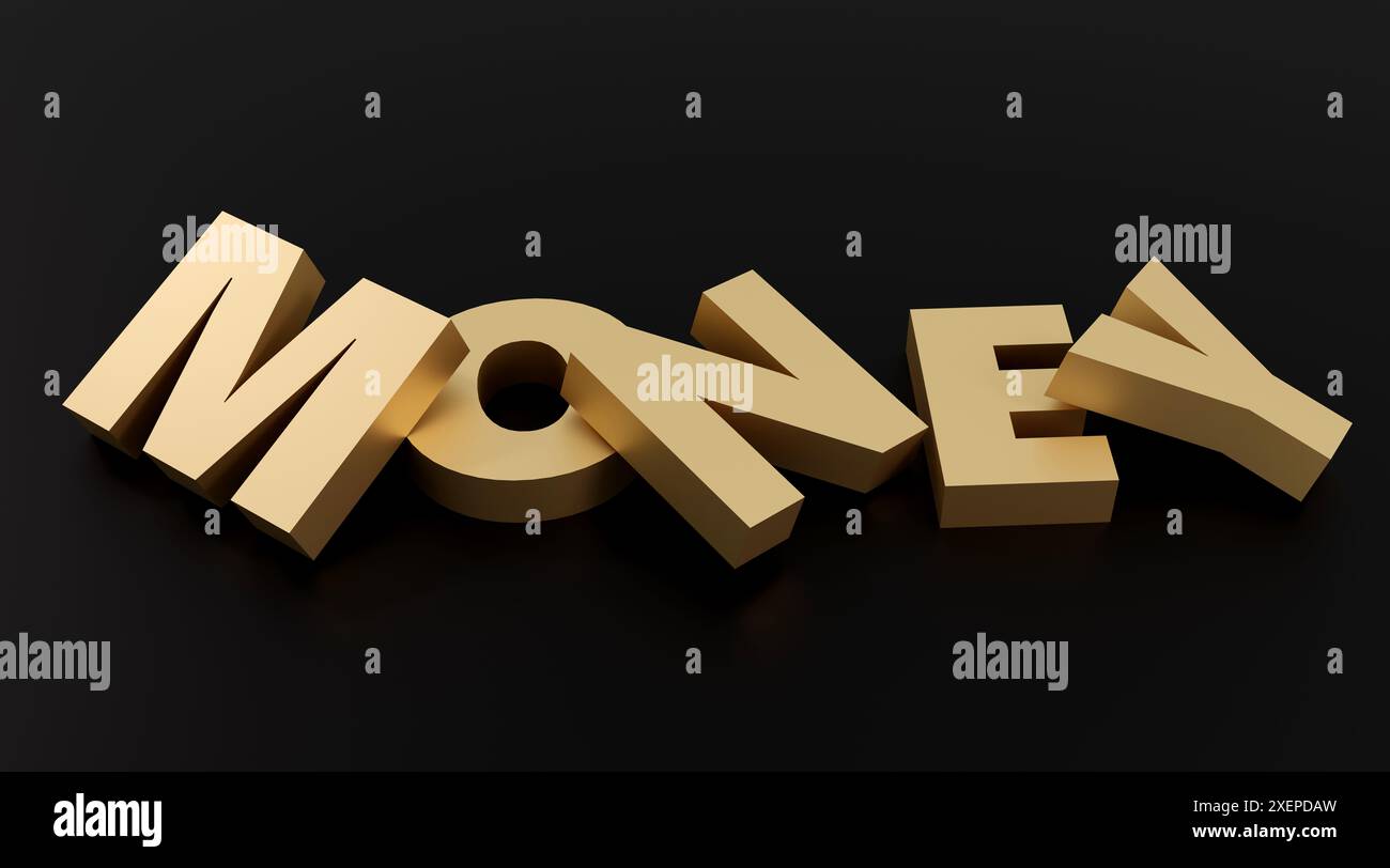 3d rendering golden cubes word hi-res stock photography and images - Alamy