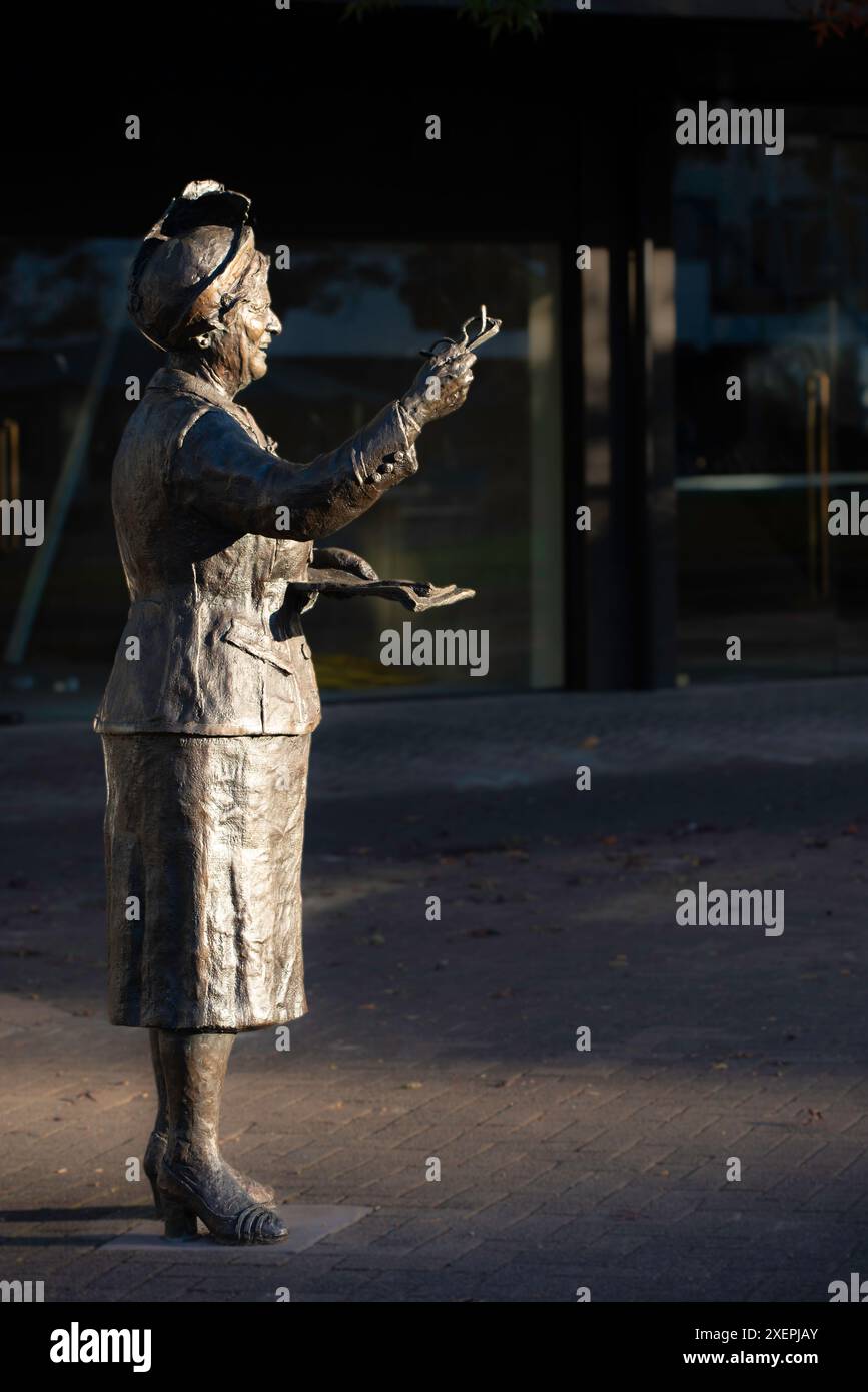 The 2020 statue of Dame Hilda Ross in Garden Place, Hamilton, New Zealand Stock Photo Alamy