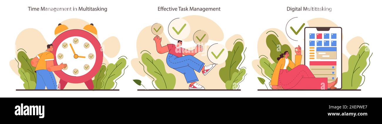Man multitask office not woman hi-res stock photography and images - Alamy