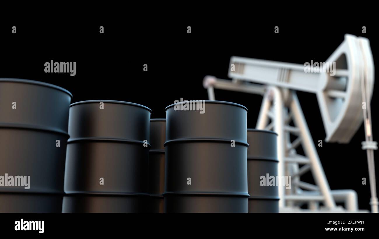Barrels of engine oil hi-res stock photography and images - Alamy