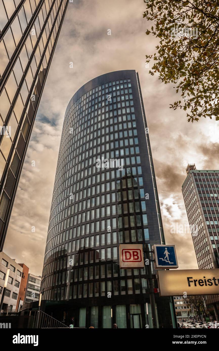 Who Rwe Building For Picture of the RWE Tower Dortmund above other office buildings of the ...