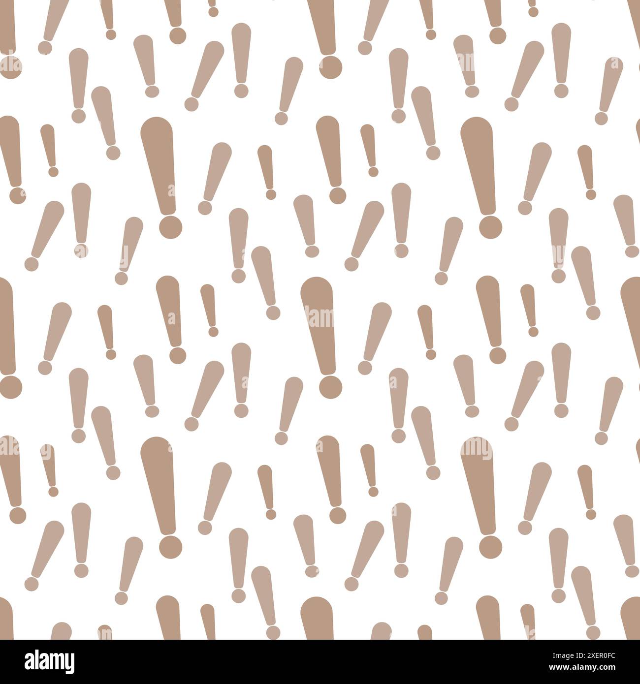 Gray seamless pattern of exclamation mark. Vector Stock Vector