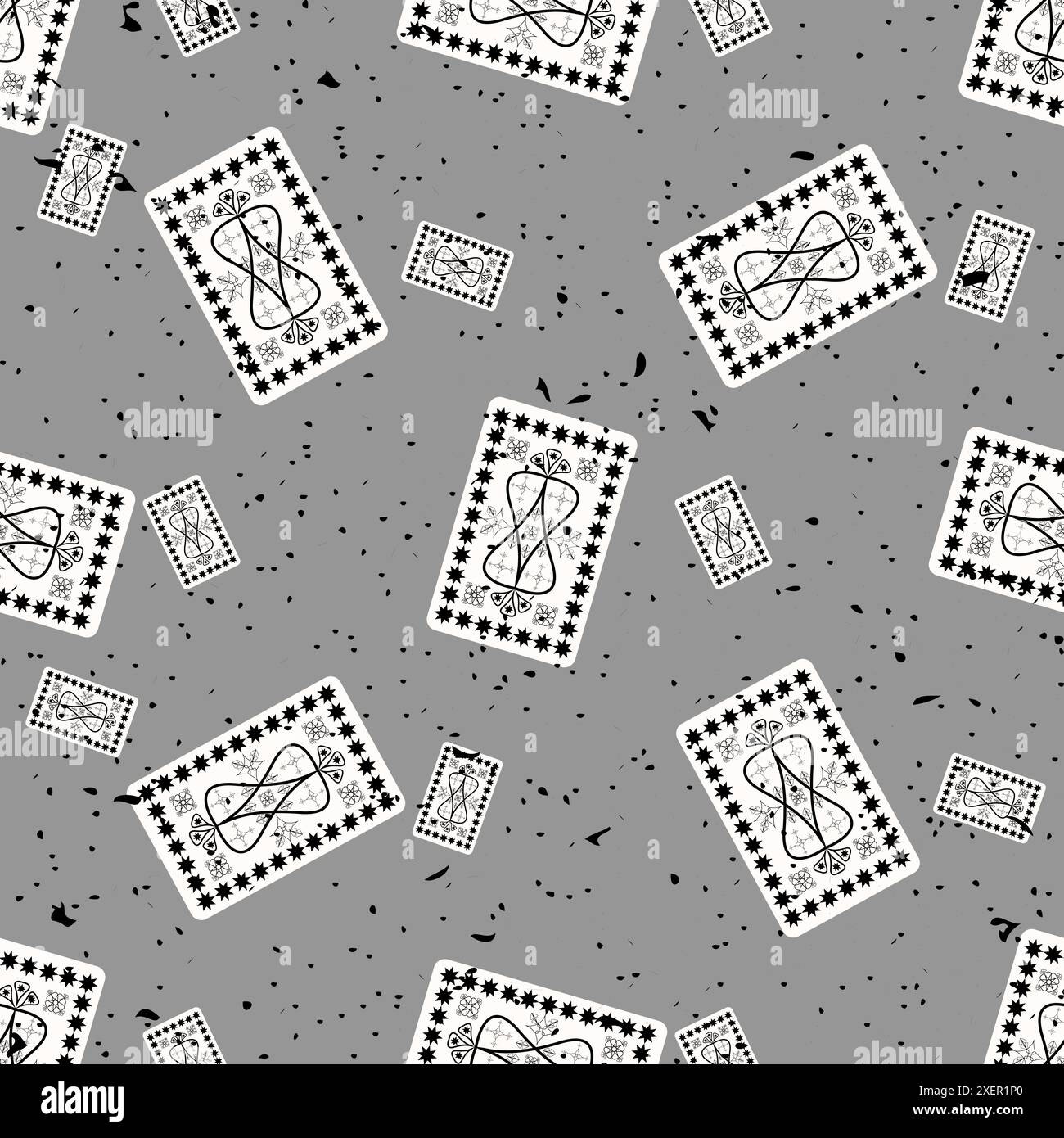 Seamless background pattern. Card suits seamless pattern. Vector illustration Stock Vector