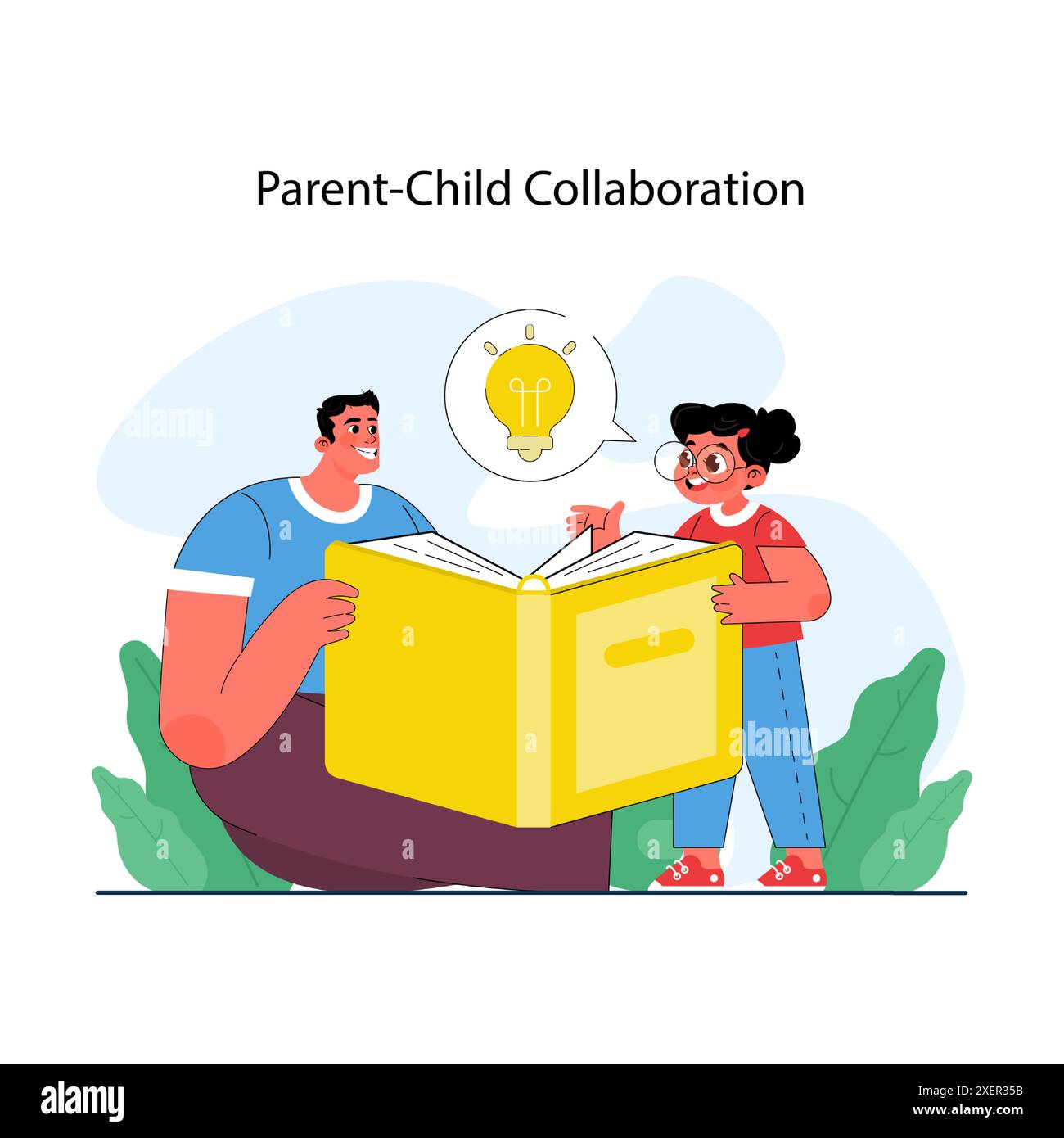 Parents support in early childhood education. Preschool girl learning ...