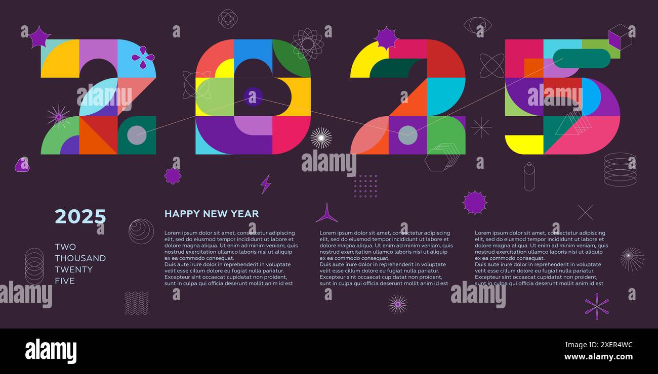 2025 Calendar Artwork Font Style