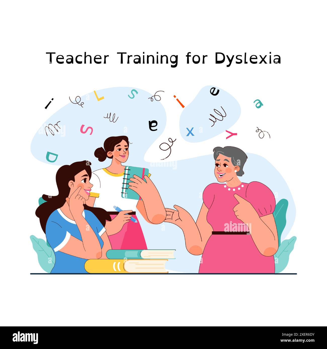 Dyslexia. Learning disorder , reading, writing or understanding problem