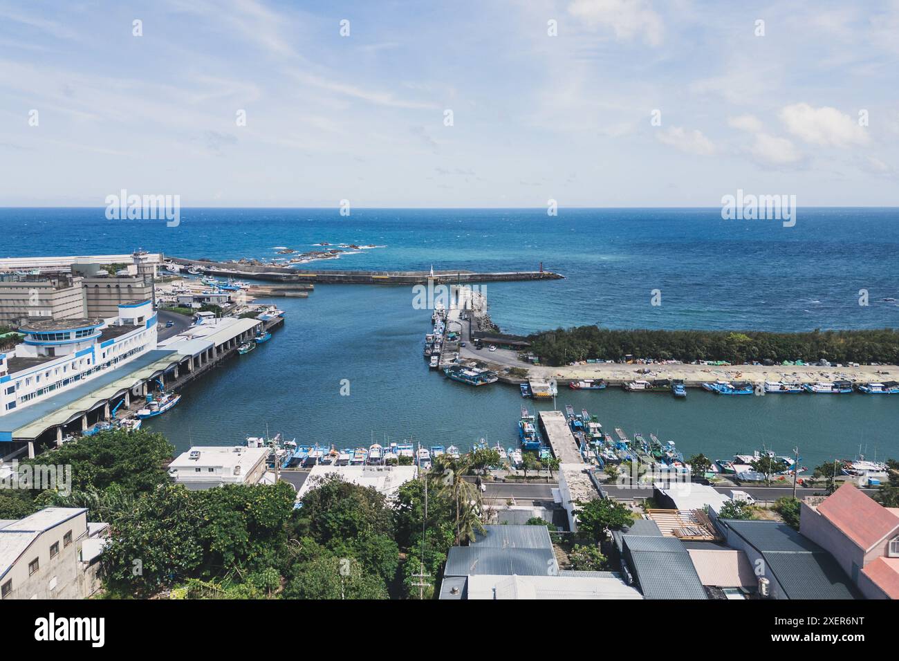 Chenggong Fish Harbor located in Chenggong township, Taitung county, taiwan Stock Photo