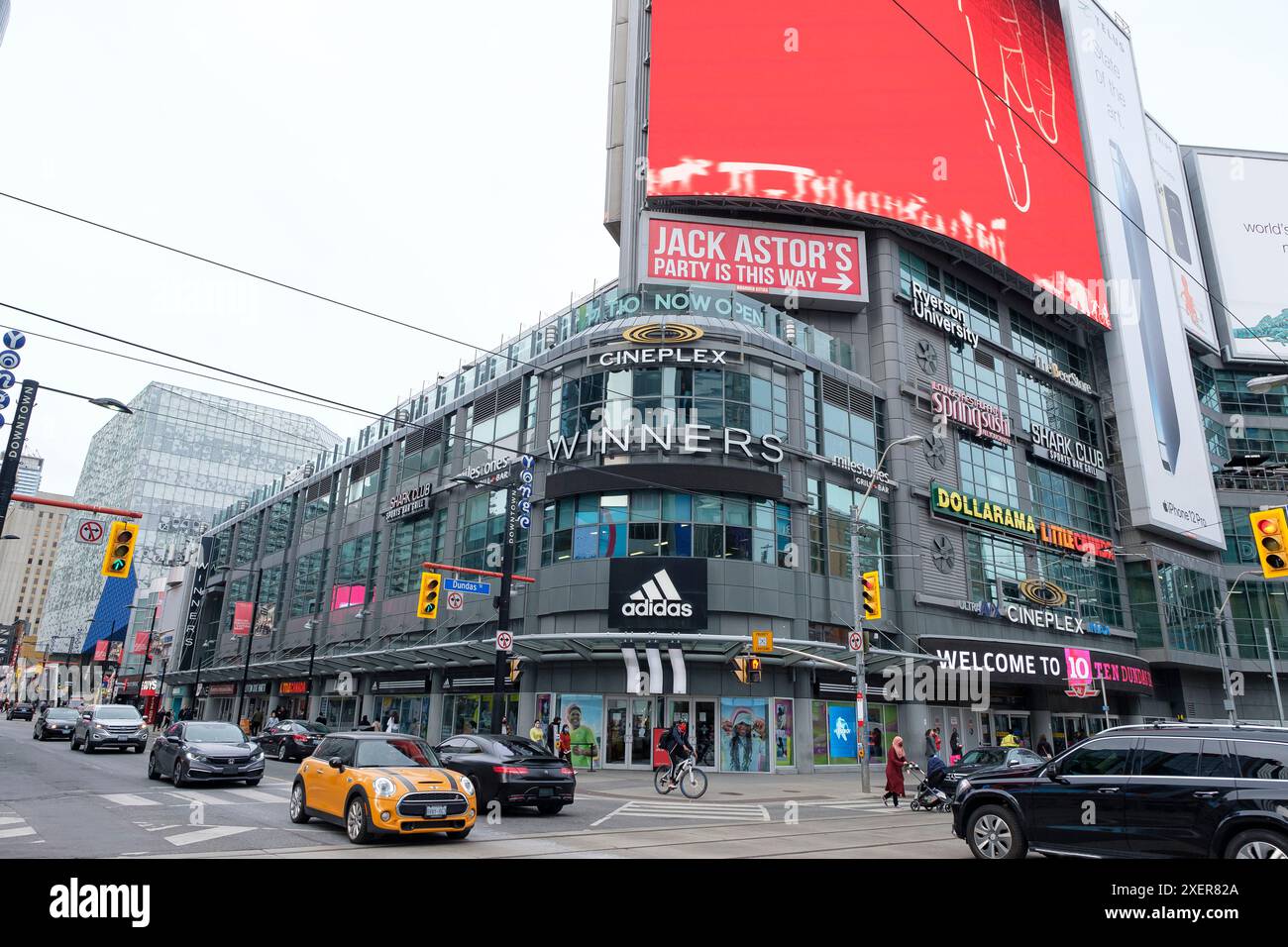 Yonge and Dundas intersection also known as Dundas Square is a live and ...