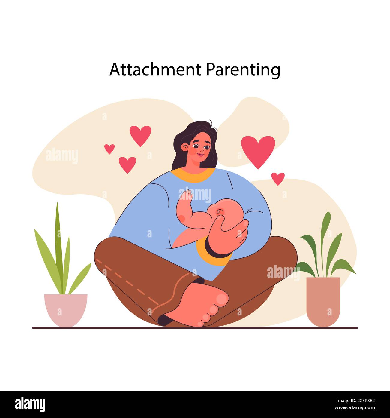 Attachment parenting. Secure attachment style in parents and kid