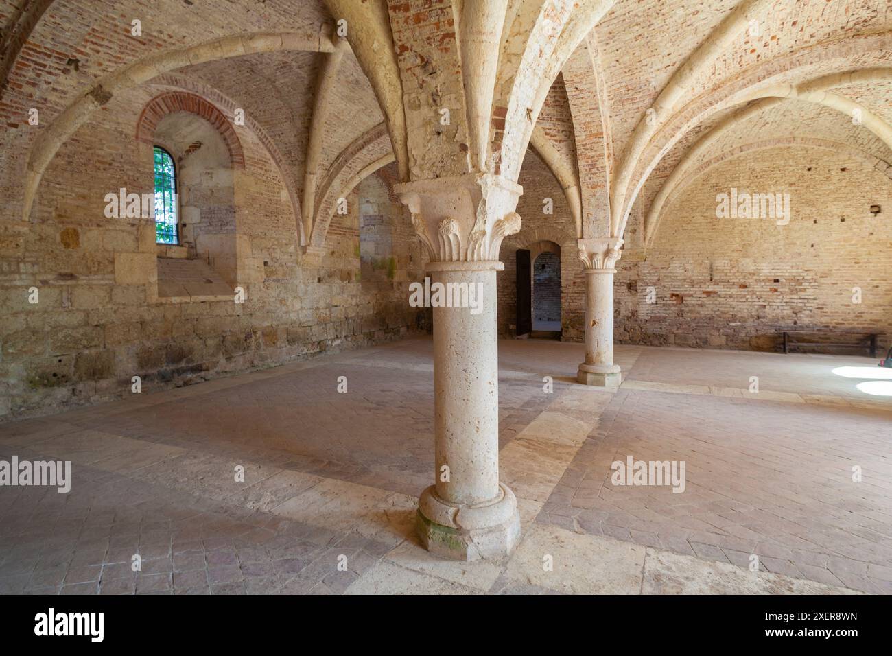 Natural light illuminating the interior of the chapter house Stock ...