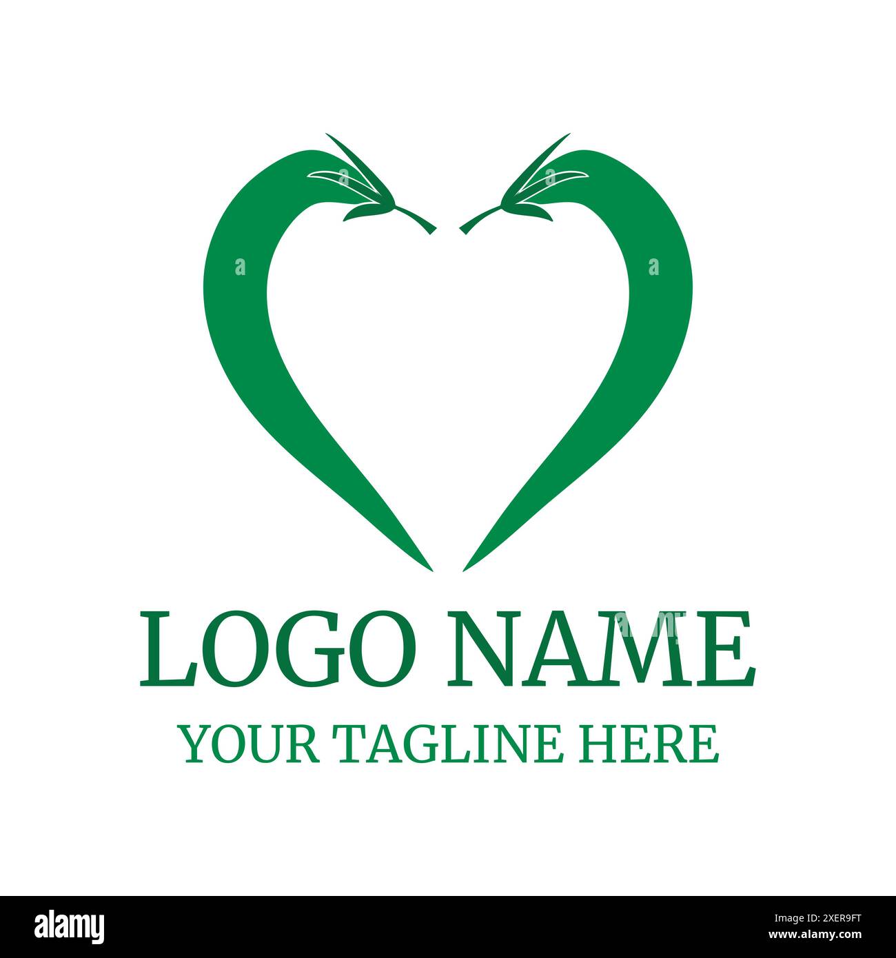 Love chili logo vector illustrations design icon symbol Stock Vector