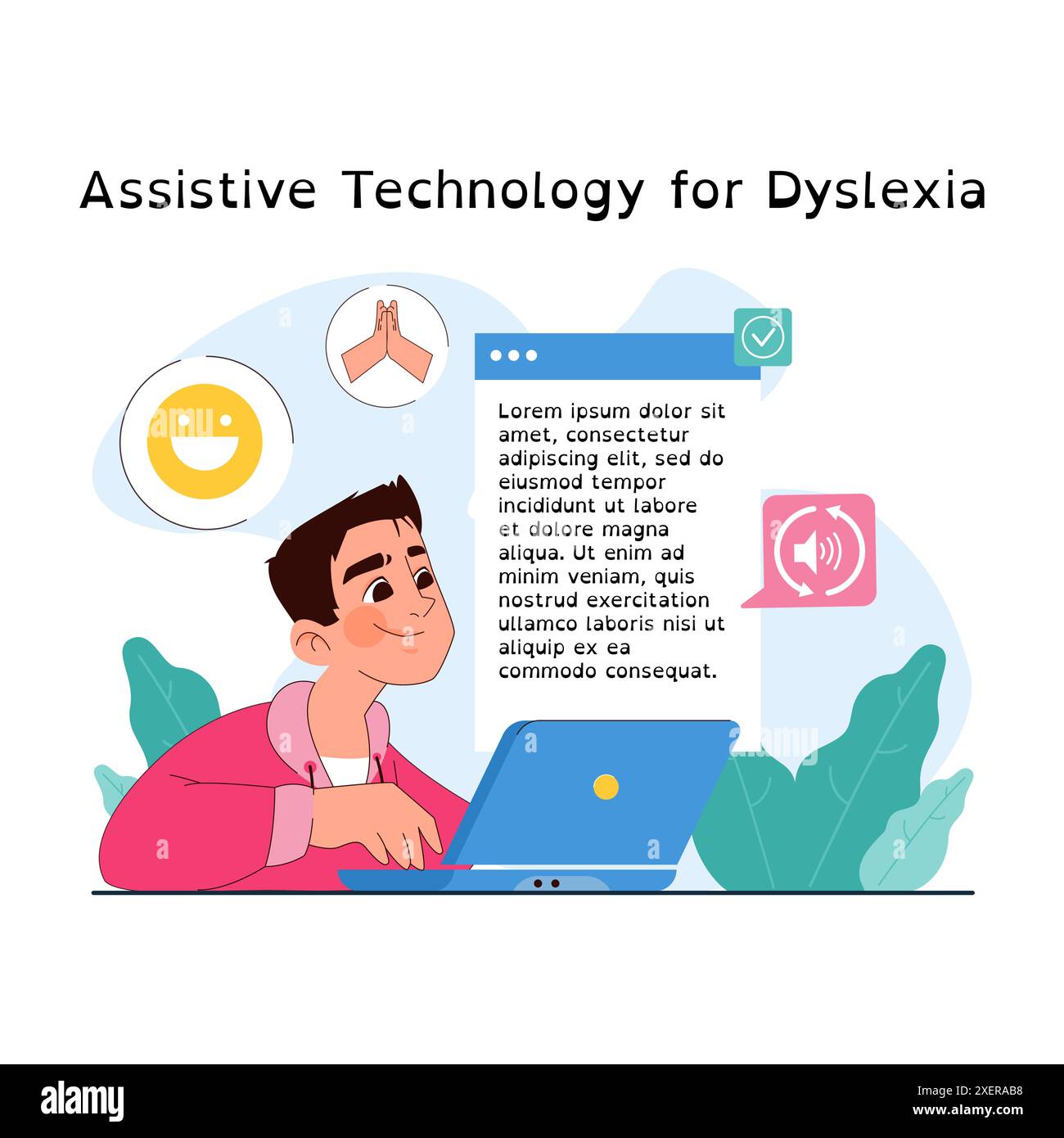 Dyslexia. Learning disorder or disability. Reading, writing or
