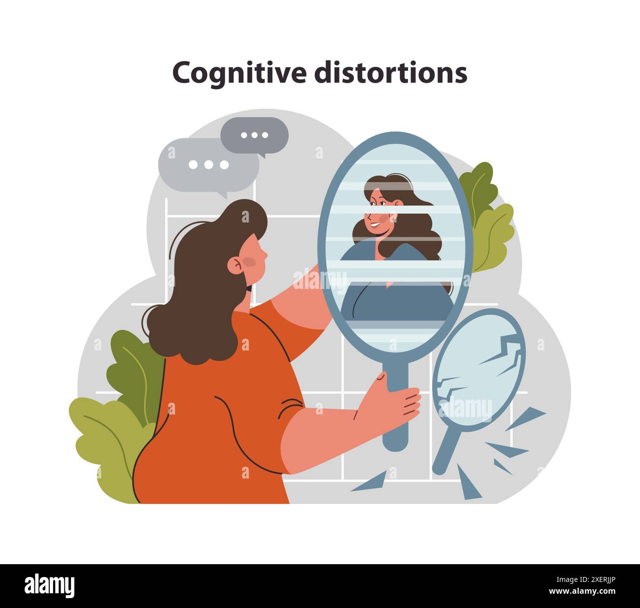 Depersonalization disorder Stock Vector Images - Alamy