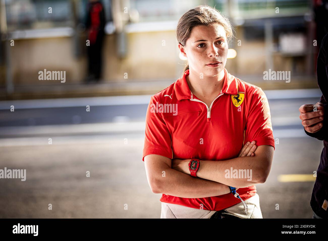 WADOUX Lilou (fra), Ferrari 296 GT3, portrait during the 2024