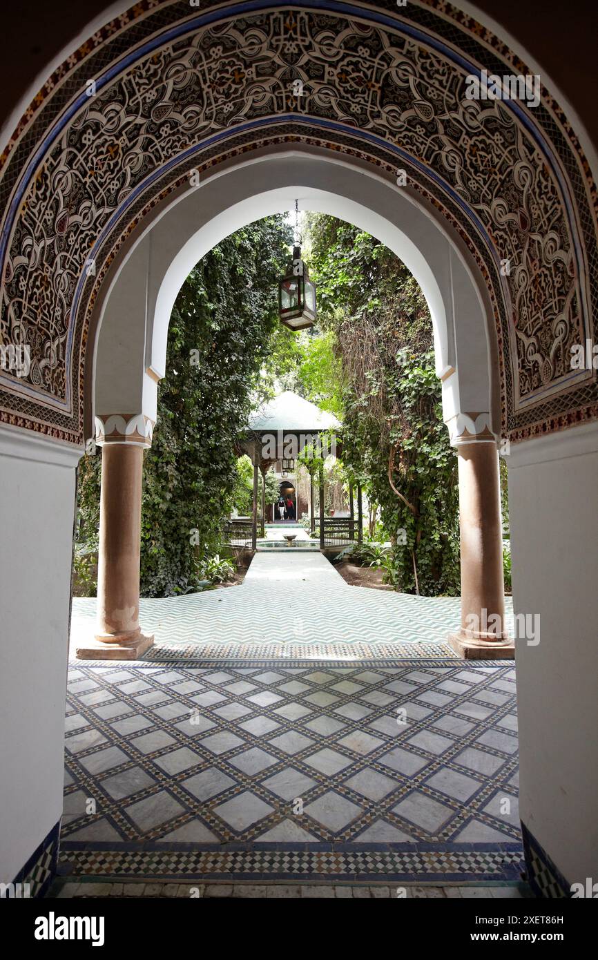 Dar-Si-Säid Museum, XIX s  Palace, Medina de Marrakech, Morocco. Stock Photo