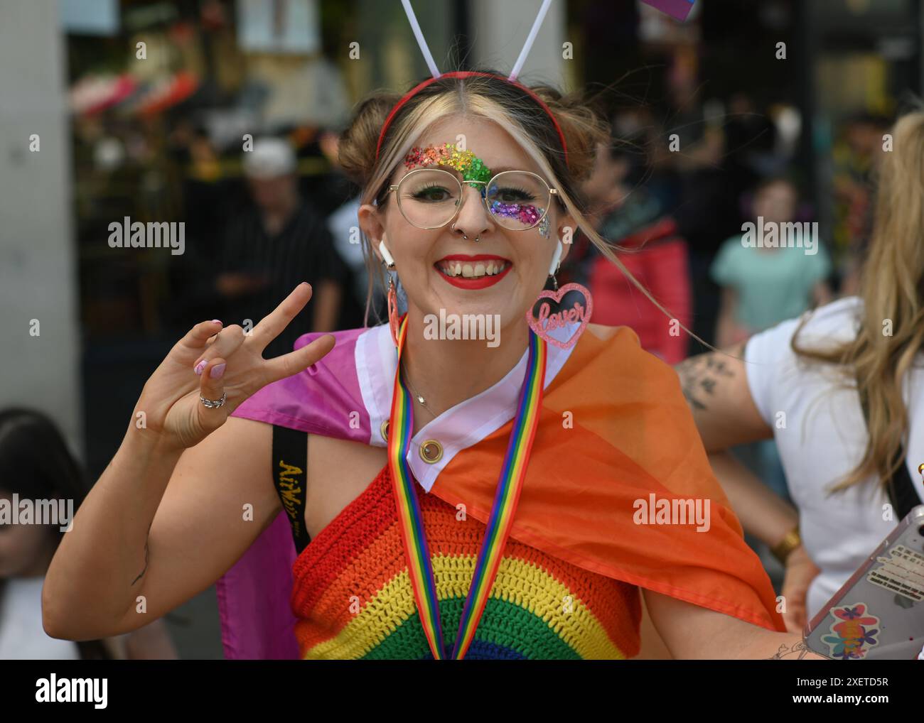 LONDON, UK. 29th June, 2024. Thousands attends the Pride in London 2024