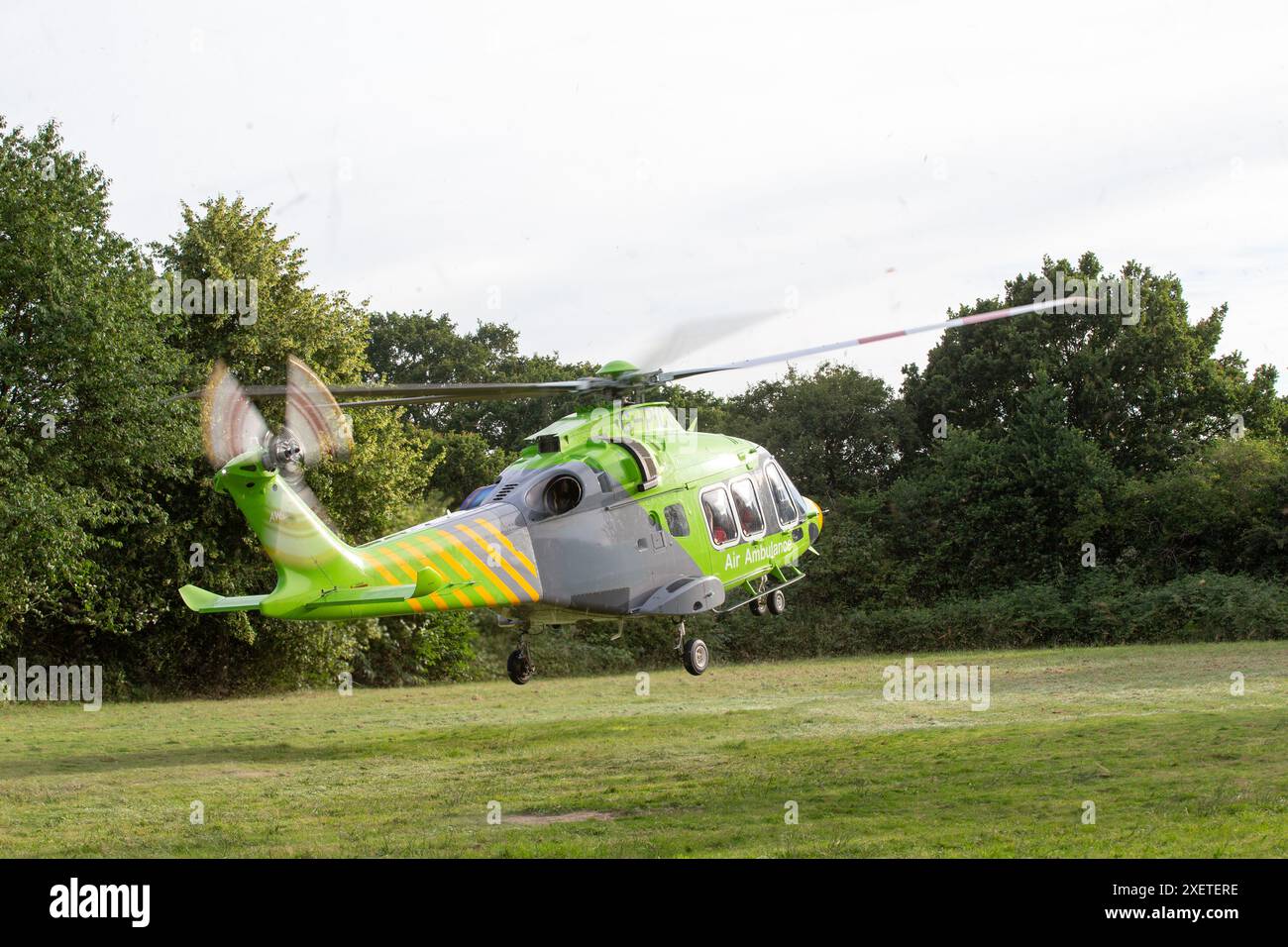 Brentwood, UK. 29th June, 2024. Air Ambulance lands in Brentwood Essex with Ambulances and police cars attend medical incident Credit: Richard Lincoln/Alamy Live News Stock Photo