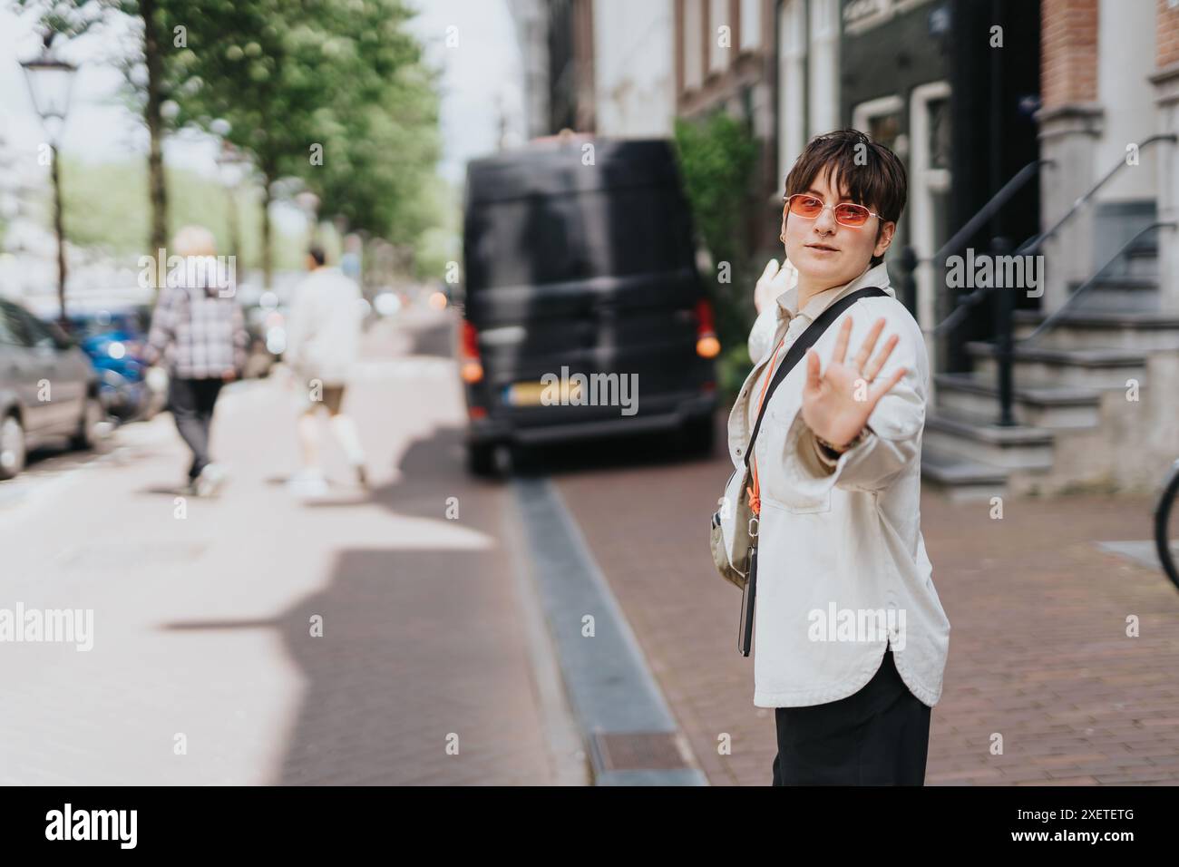 Trendy person enjoying a day out hi-res stock photography and images ...