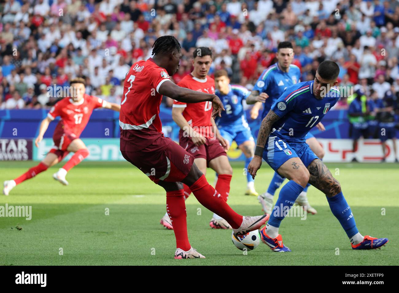 Berlin, Germany, 29, June, 2024. Breel Embolo in action during the