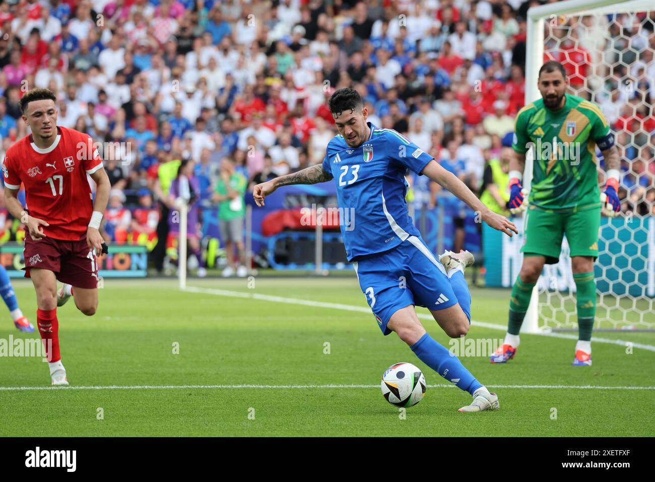Berlin, Germany, 29, June, 2024. Alessandro Bastoni in action during