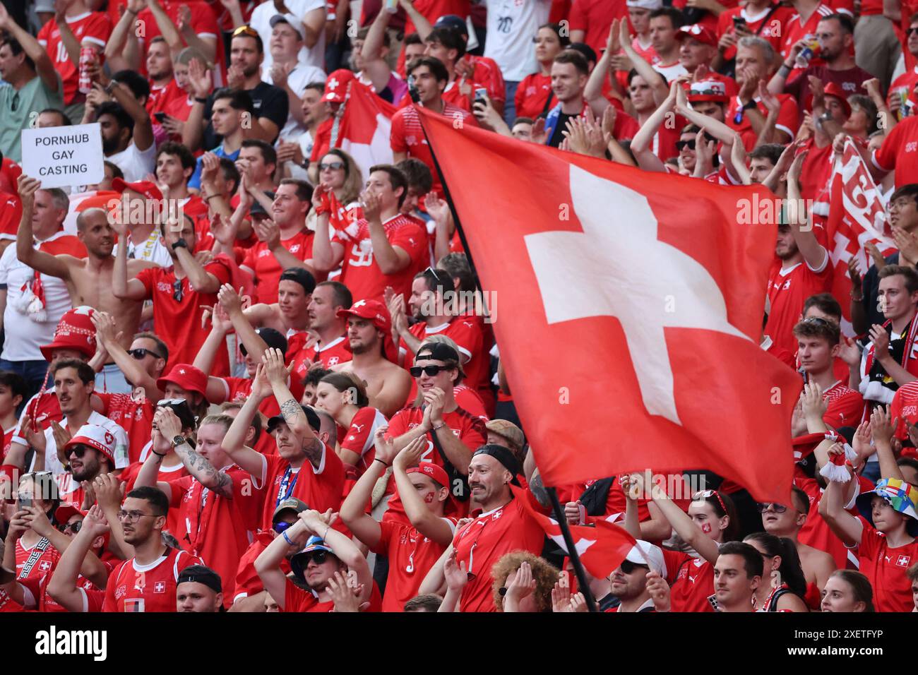 Berlin, Germany, 29, June, 2024. Switzerland fans during the match