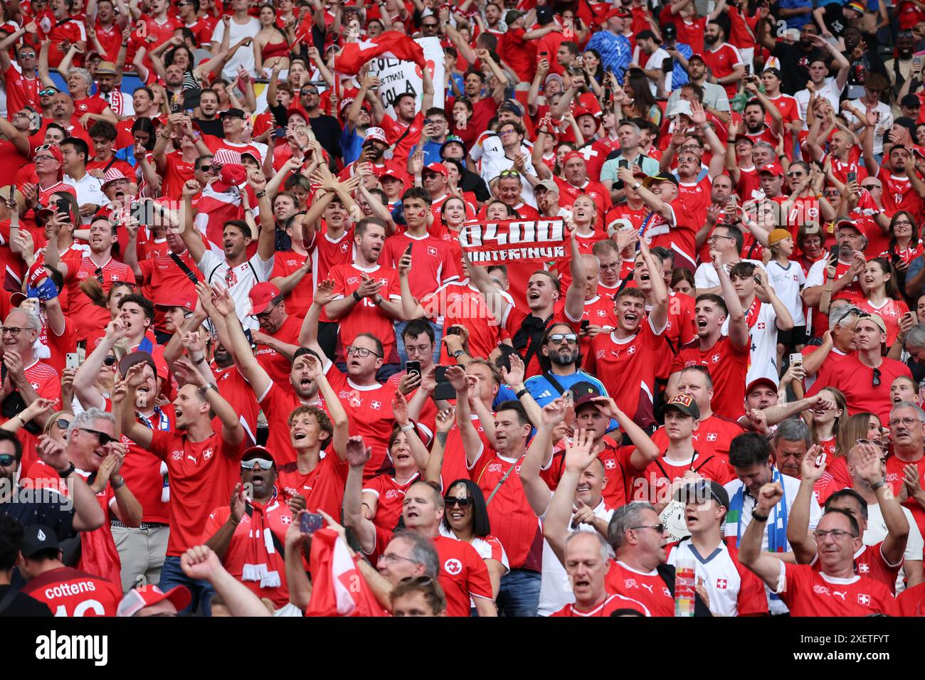Berlin, Germany, 29, June, 2024. Switzerland fans during the match
