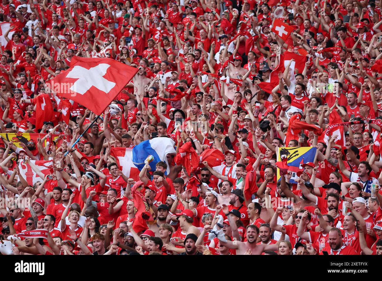 Berlin, Germany, 29, June, 2024. Switzerland fans during the match