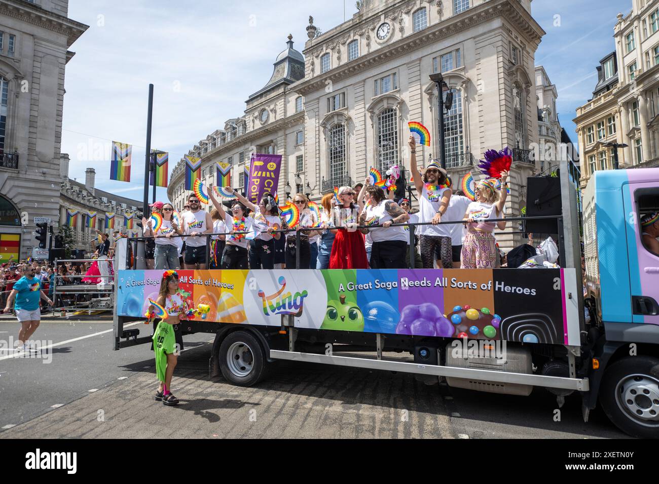 London, UK, 29 June, 2024. Participants take part in the annual Pride