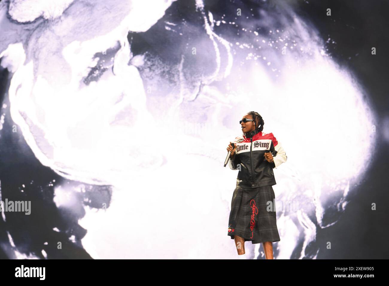 London, UK. 29 June 2024. Little Simz perfoming on the fourth day of