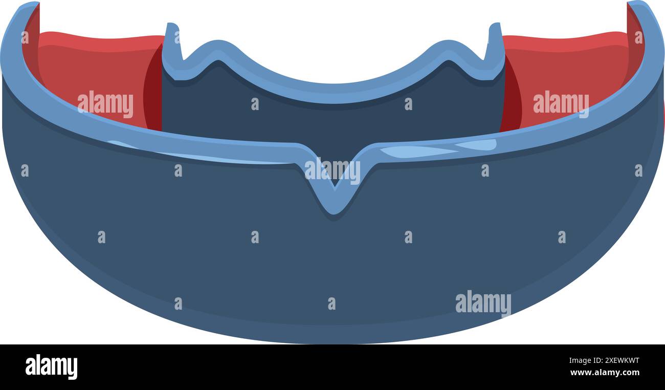 Mouth guard protecting teeth from injury during sports activities ...