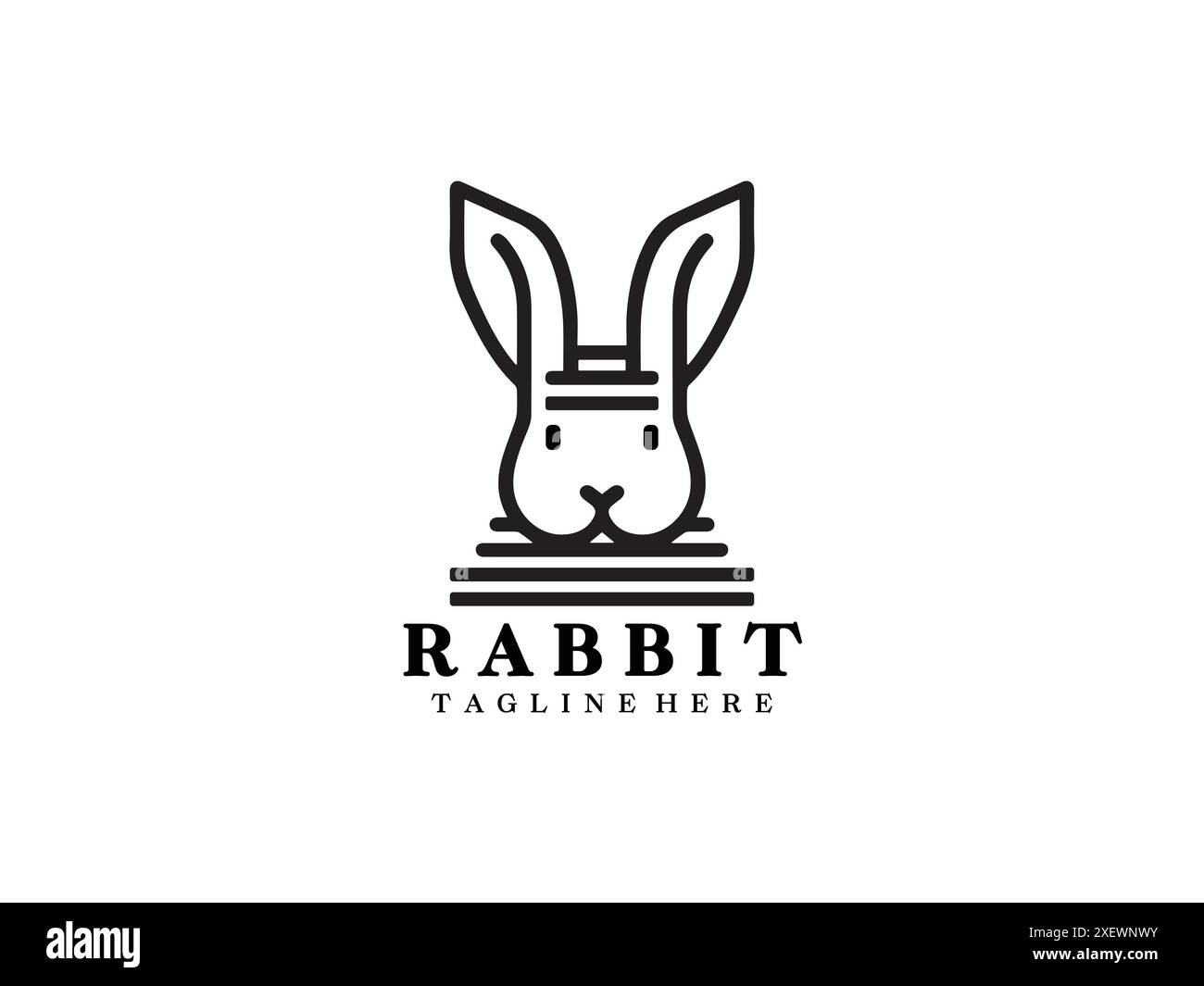 Rabbit logos hi-res stock photography and images - Alamy