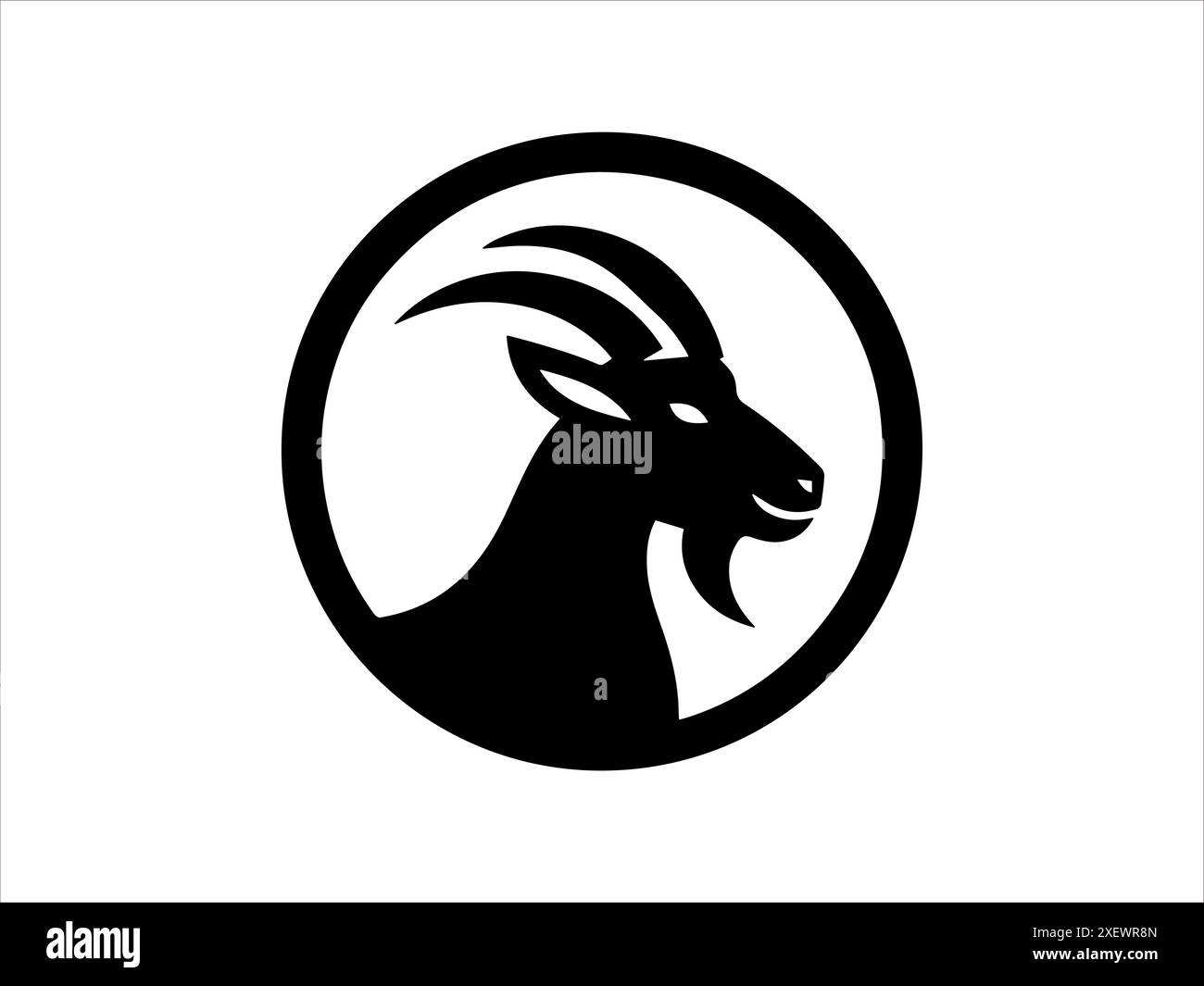 Goat Logo Design Icon Symbol Vector illustration Stock Vector Image ...