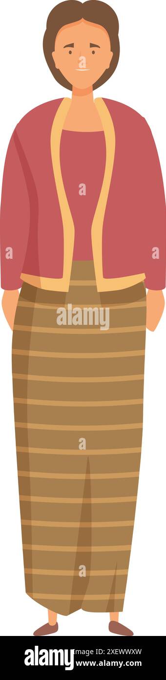 Female burmese Stock Vector Images - Alamy