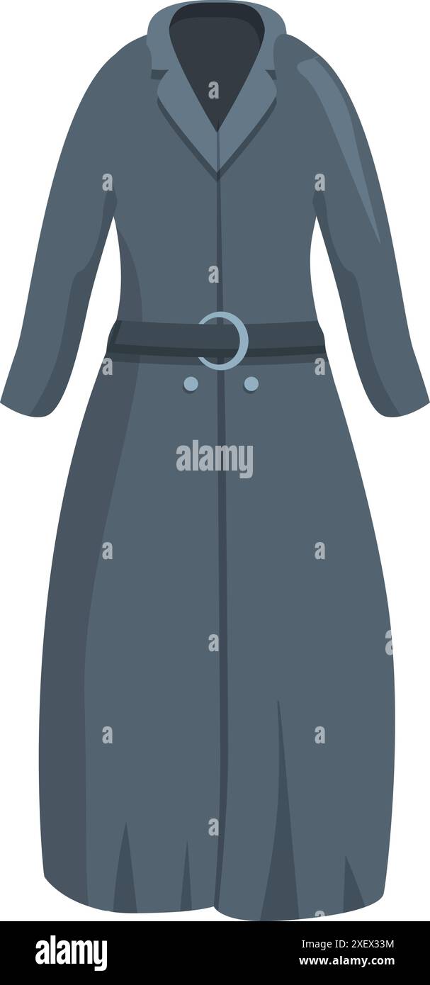Long grey coat hanging with a belt hi-res stock photography and images ...