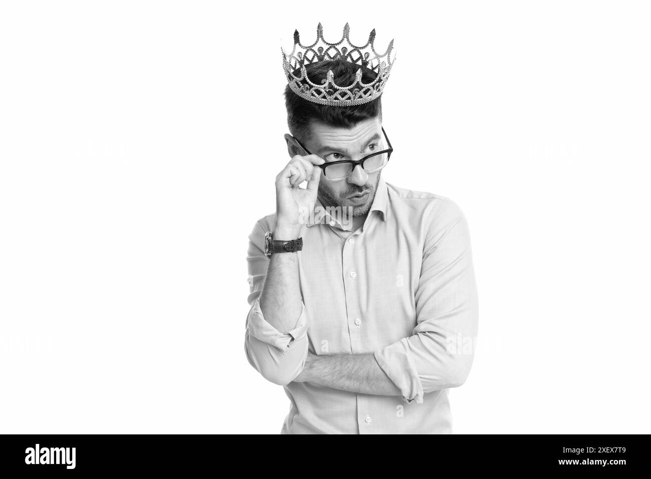 Selfish boss Black and White Stock Photos & Images - Alamy