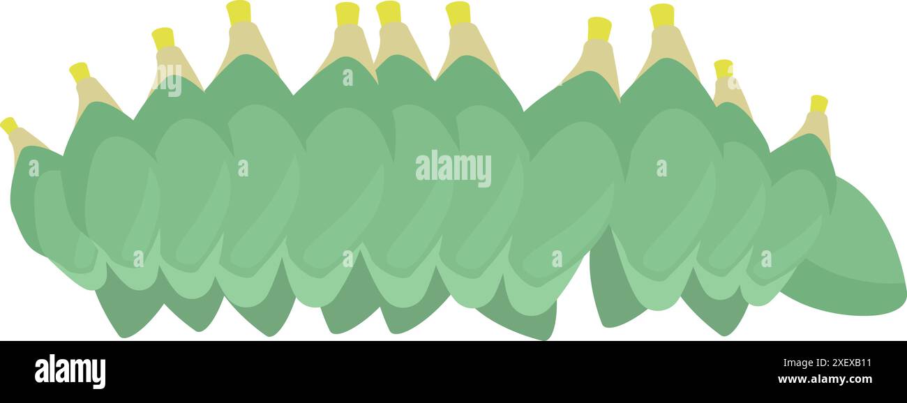 Green caterpillar close up Stock Vector Images - Alamy