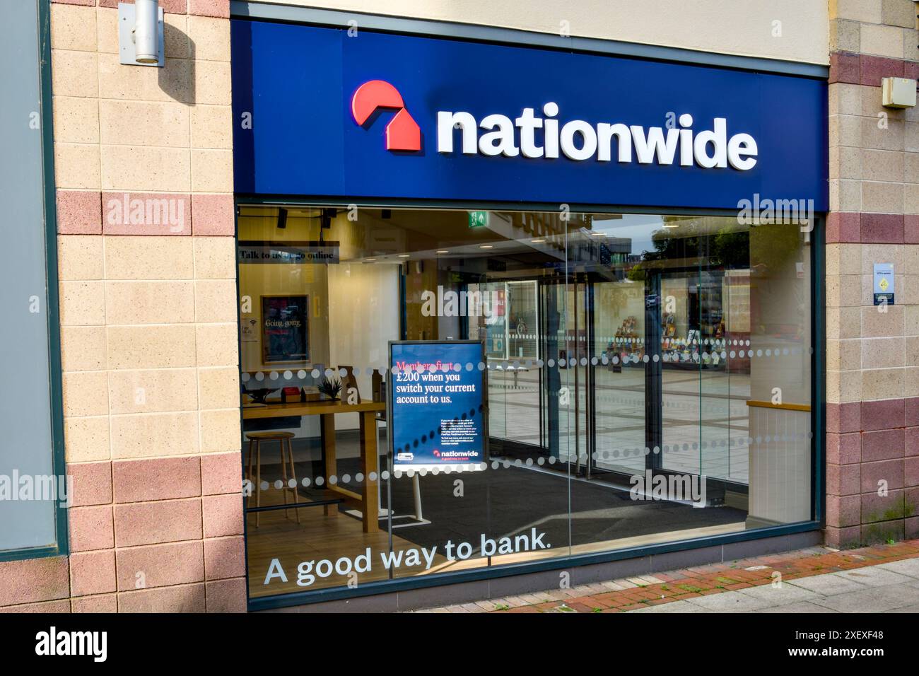 Nationwide Building Society Branch, Hemel Hempstead, Hertfordshire, England, U.K. Stock Photo