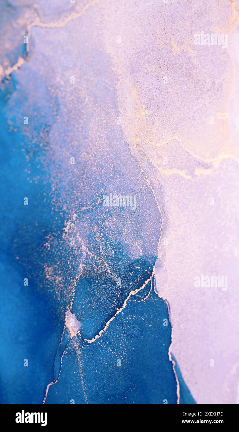 Abstract Teal and White Ink Swirls Stock Photo - Alamy